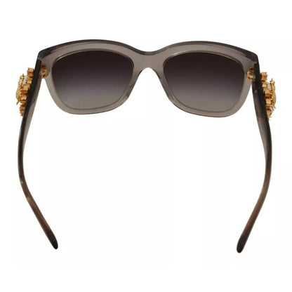 Dolce & Gabbana DG 4247-B-F Clear Embellished Crystal Acetate Sunglasses