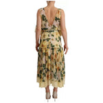 Dolce & Gabbana Multicolor Silk Floral Print Long Maxi Dress DR28249-36