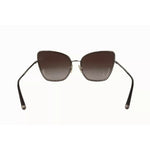 Dolce & Gabbana DG2212 Black Silver Oval Metal Frame Lace Logo Sunglasses