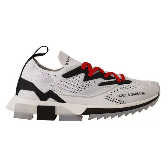 Dolce & Gabbana White SORRENTO Sport Stretch Men Shoes Sneakers MV4668-45