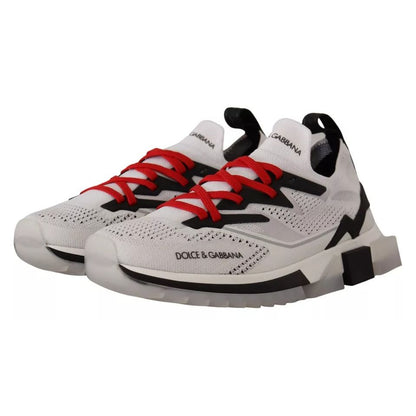 Dolce & Gabbana White SORRENTO Sport Stretch Men Shoes Sneakers