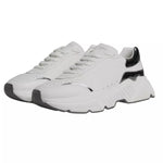 Dolce & Gabbana White Silver DAYMASTER Leather Sneakers Men Shoes MV1433-42