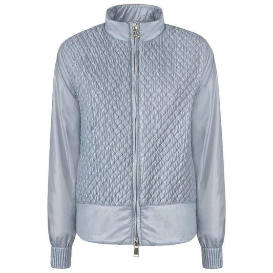 People Of Shibuya Light Blue Nylon Women Jacket PE-14556-IT40|S