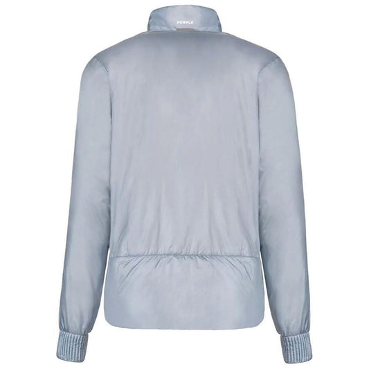People Of Shibuya Light Blue Nylon Women Jacket PE-14556-IT40|S
