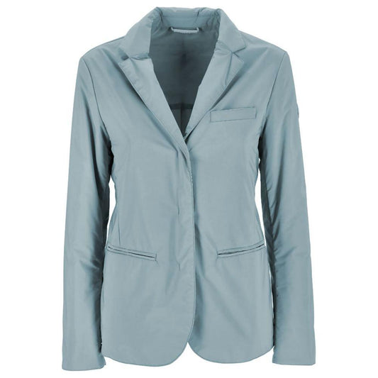 People Of Shibuya Light Blue Polyester Women Jacket PE-14554-IT40|S