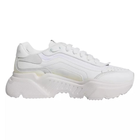 Dolce & Gabbana White Daymaster Low Top Sneakers Shoes MV3200-41