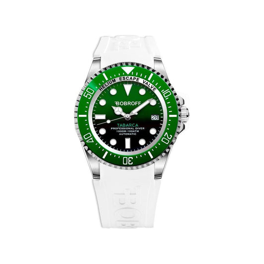 Bobroff White Rubber Watch