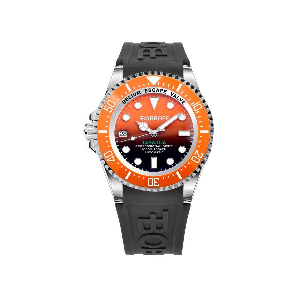 Bobroff Black Rubber Sport Watch