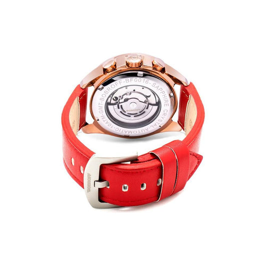 Bobroff Red Leather Watch