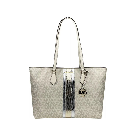 Michael Kors Sheila Large Tote Purse Bag Pale Gold 82038