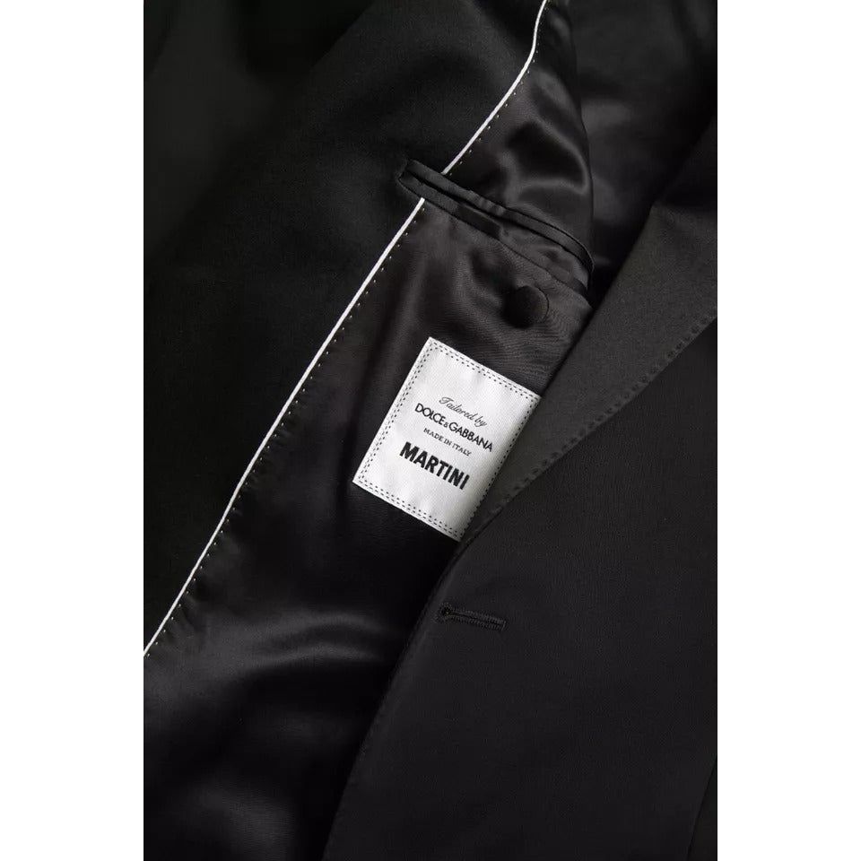 Dolce & Gabbana Black Wool Single Breasted MARTINI Blazerclothing JKT3689-48