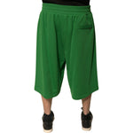 Dolce & Gabbana Green Cotton Blend Men Bermuda Shorts PAN75660-60