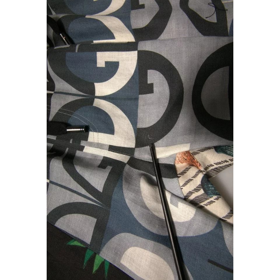 Dolce & Gabbana Multicolor Patchwork Linen Bermuda Shorts