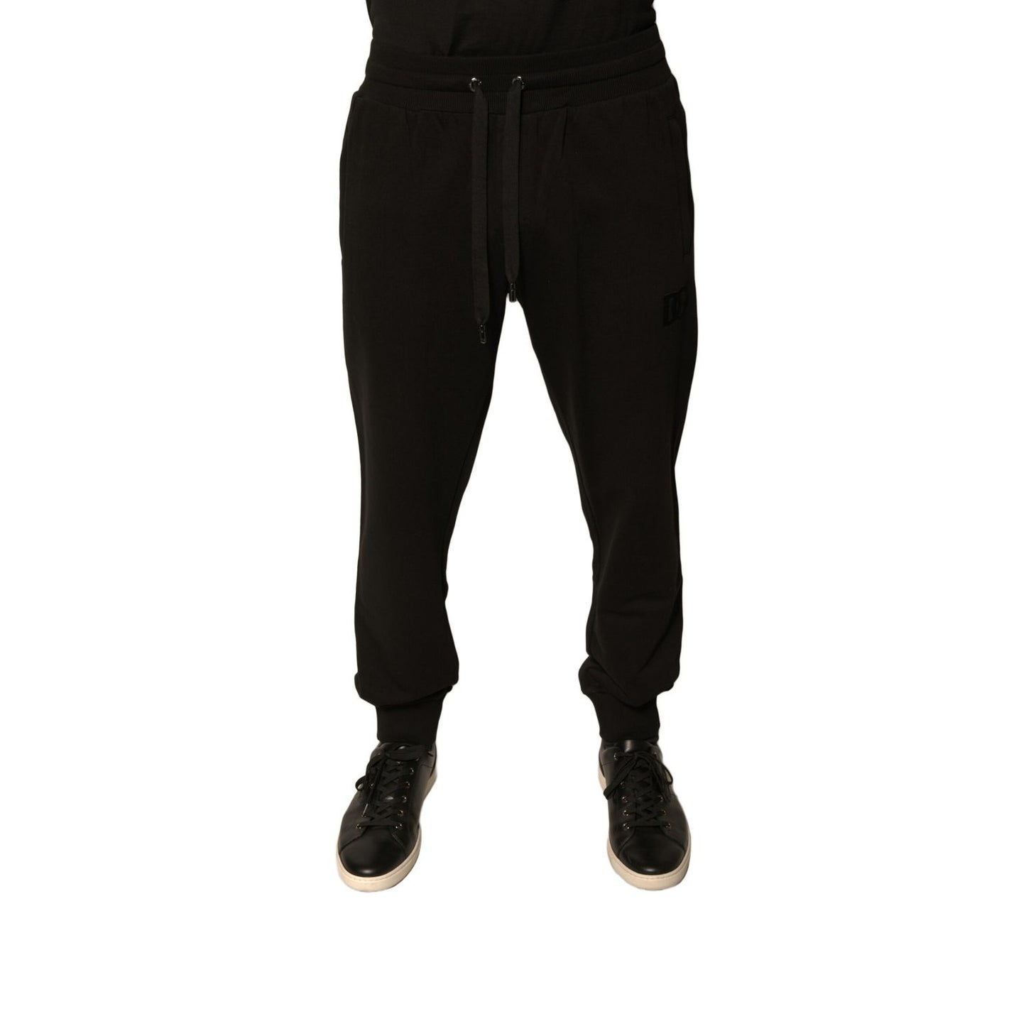 Dolce & Gabbana Black Cotton Jogger Men Sweatpants Pants