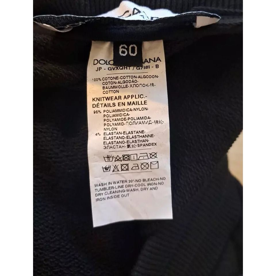 Dolce & Gabbana Black Cotton Jogger Men Sweatpants Pants PAN75665-50