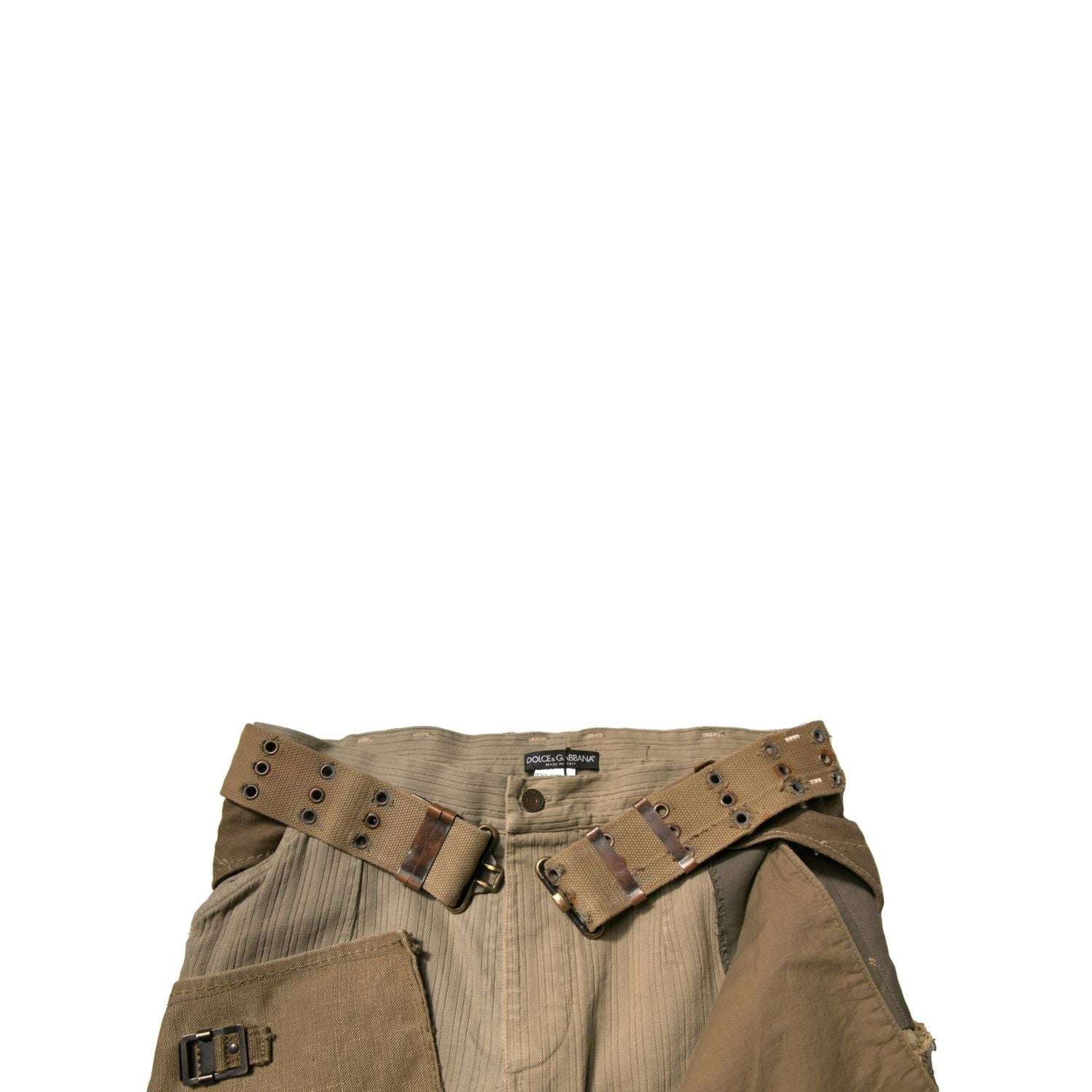 Dolce & Gabbana Multicolor Reconstructed Flight Cargo Pants