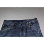 Dolce & Gabbana Blue Tattered Cotton Stretch Skinny Denim Jeans PAN75823-48
