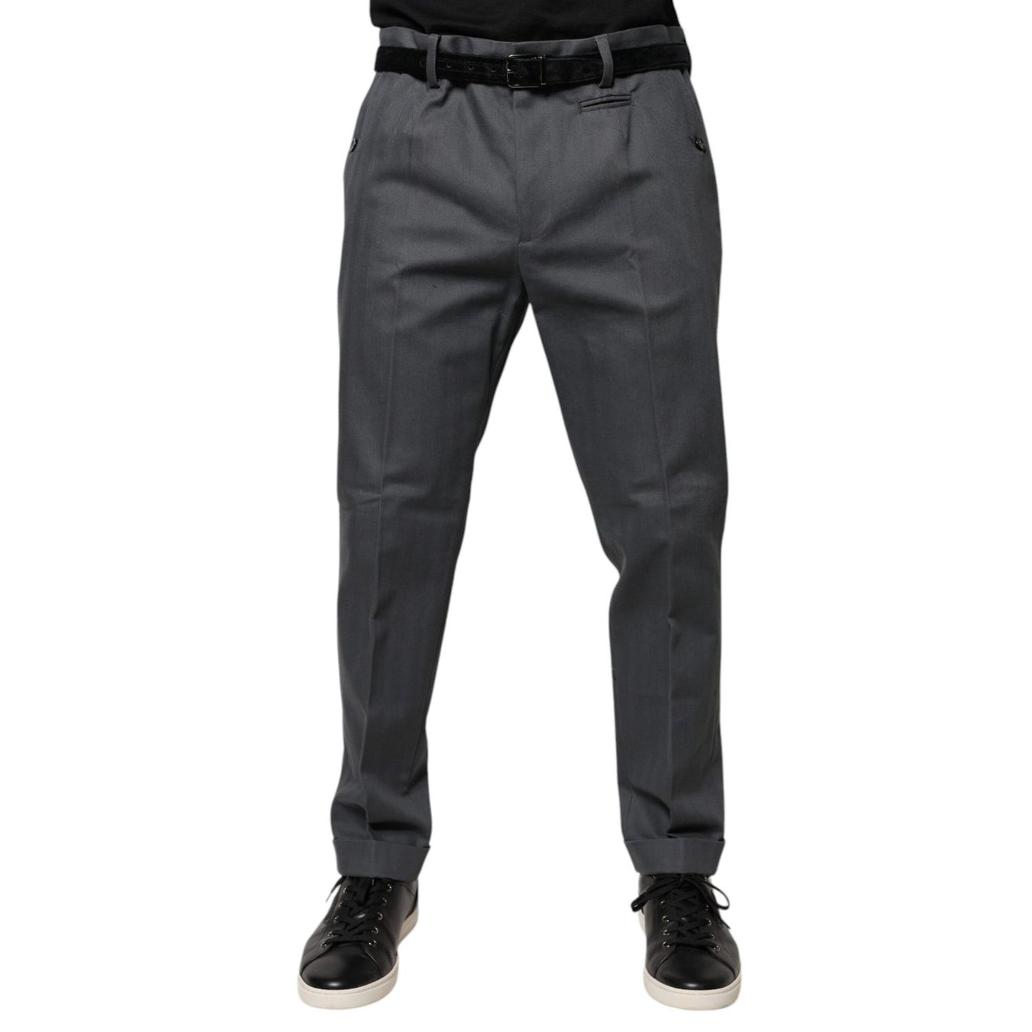 Dolce & Gabbana Gray Tapered Formal Dress Pants