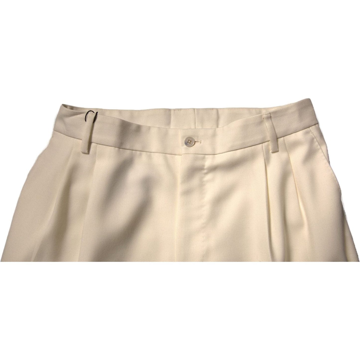 Dolce & Gabbana Off White Straight Dress Pants PAN76167-48