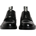 Dolce & Gabbana Black Patent Leather Derby Lace Up Formal Dress Shoes MV6652-39.5