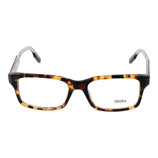 Ermenegildo Zegna Brown Men Glasses Frame