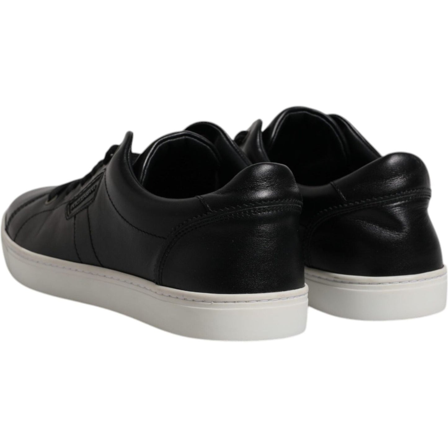 Dolce & Gabbana Black London Nappa Leather Men Sneakers Shoes MV6722-40