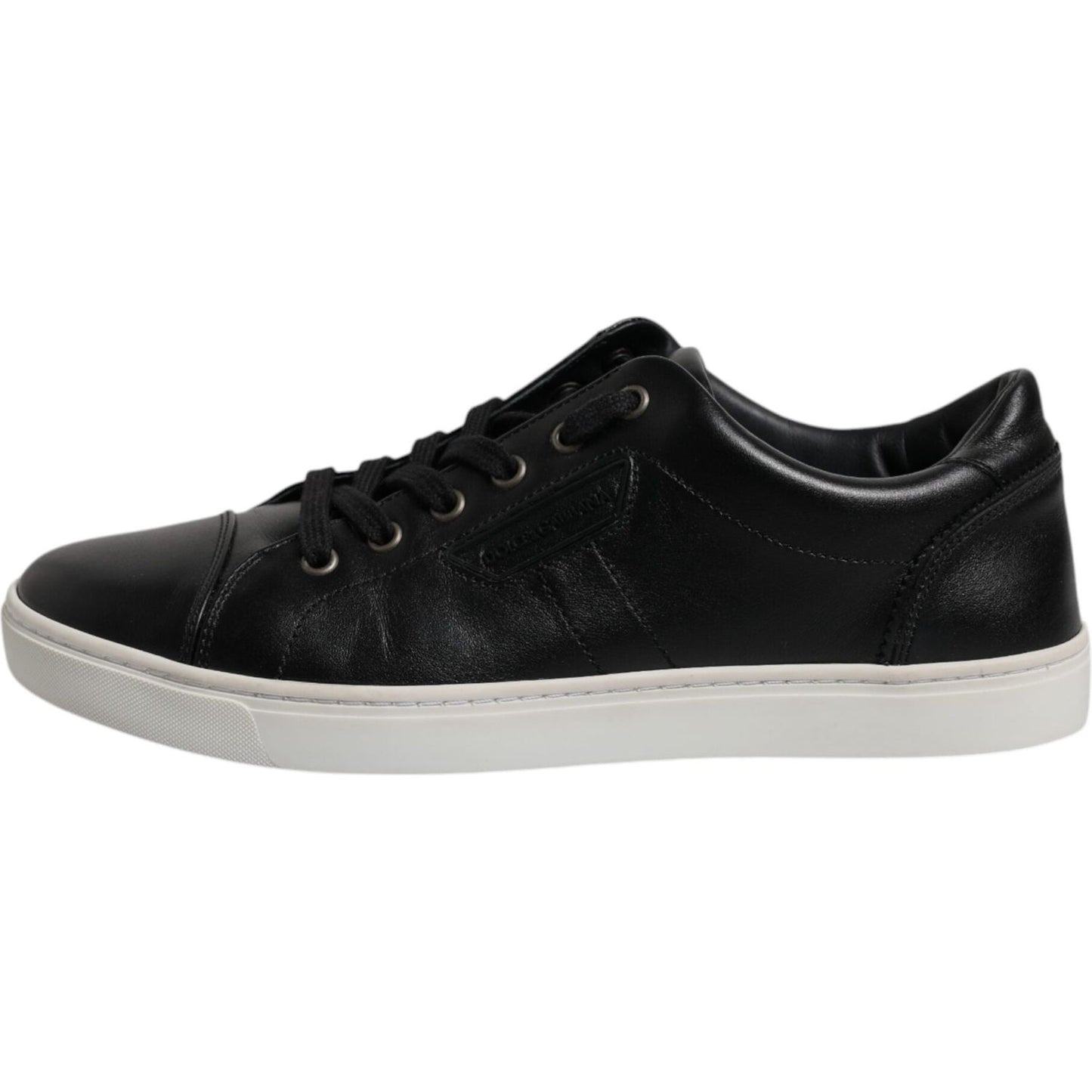 Dolce & Gabbana Black London Nappa Leather Men Sneakers Shoes MV6722-40