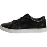 Dolce & Gabbana Black London Nappa Leather Men Sneakers Shoes MV6722-40