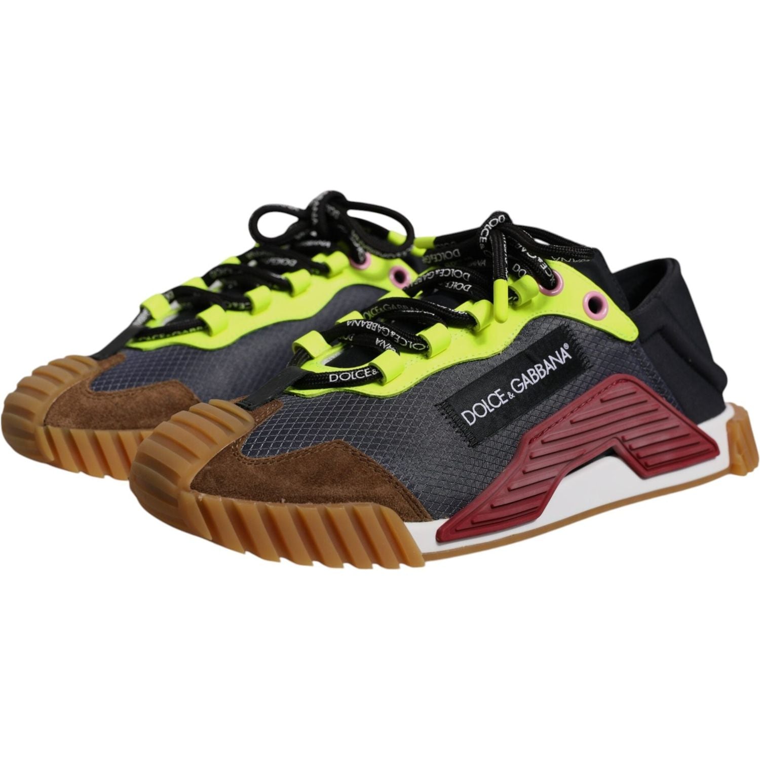 Dolce & Gabbana Multicolor Nylon Low Top NS1 Sneakers Shoes