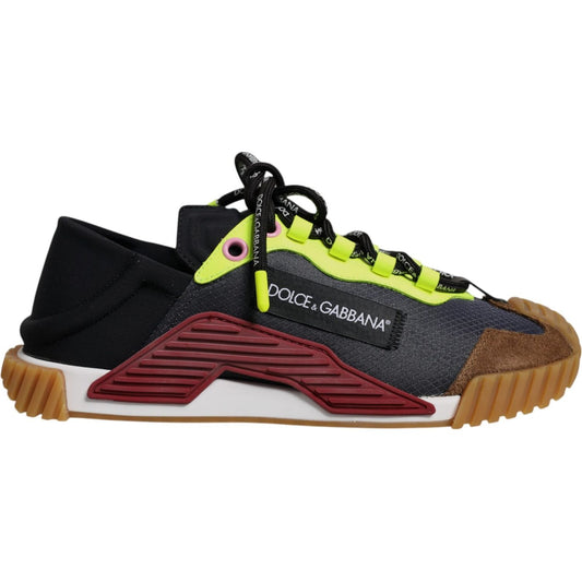 Dolce & Gabbana Multicolor Nylon Low Top NS1 Sneakers Shoes MV7966-39