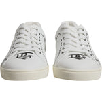 Dolce & Gabbana White Leather Milano Low Top Sneakers Shoes MV6799-44.5