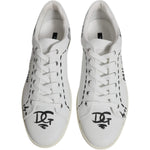 Dolce & Gabbana White Leather Milano Low Top Sneakers Shoes MV6799-44.5