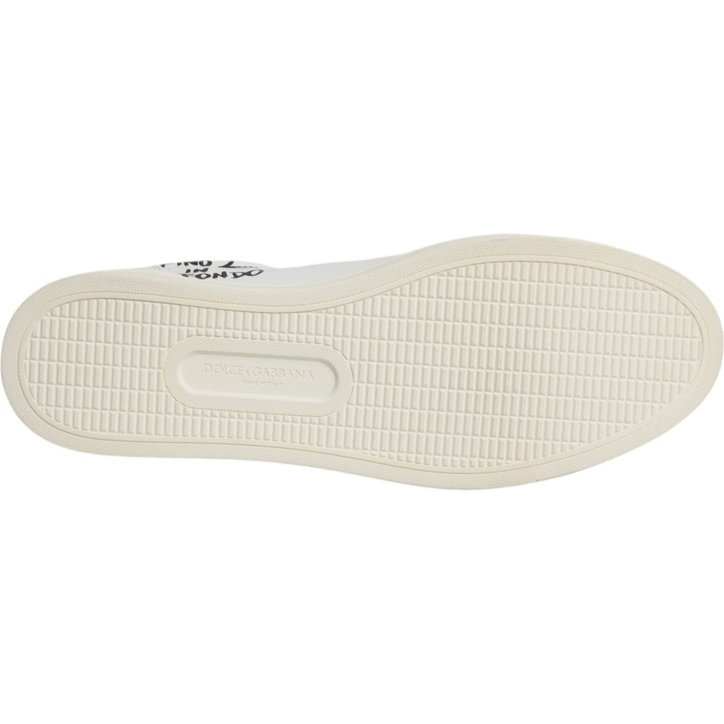 Dolce & Gabbana White Leather Milano Low Top Sneakers Shoes MV6799-44.5