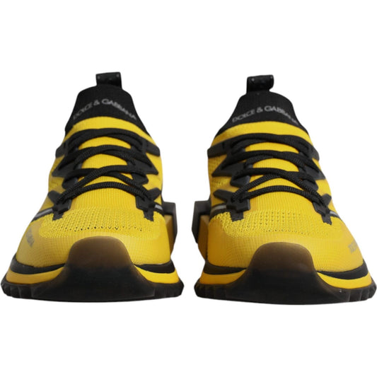 Dolce & Gabbana Yellow SORRENTO Sport Stretch Sneakers Shoes