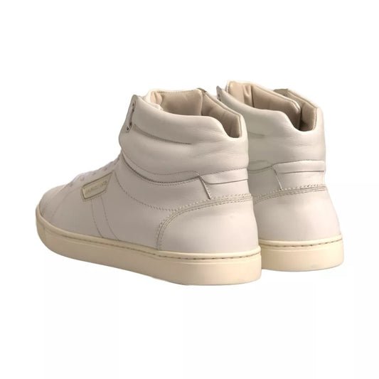 Dolce & Gabbana White London Logo High Top Sneakers Shoes MV6813#2-41