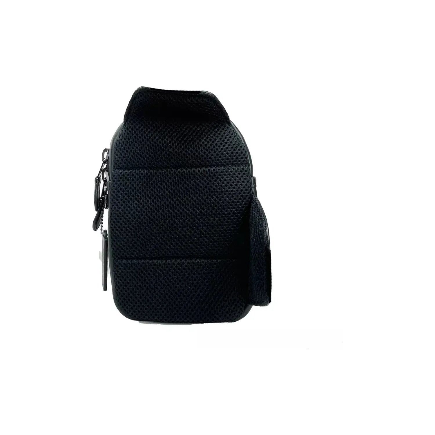 Front view with bag zipped and handles upright.