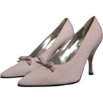 Dolce & Gabbana White Leather High Heels Women Pumps Shoes LA12385-39