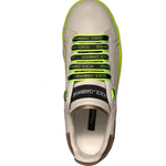 Dolce & Gabbana White Yellow Portofino Leather Sneakers Shoes LA12320-36