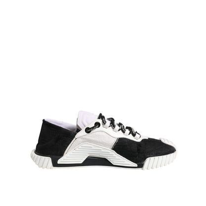 Dolce & Gabbana White Black NS1 Low Top Sneakers Shoes