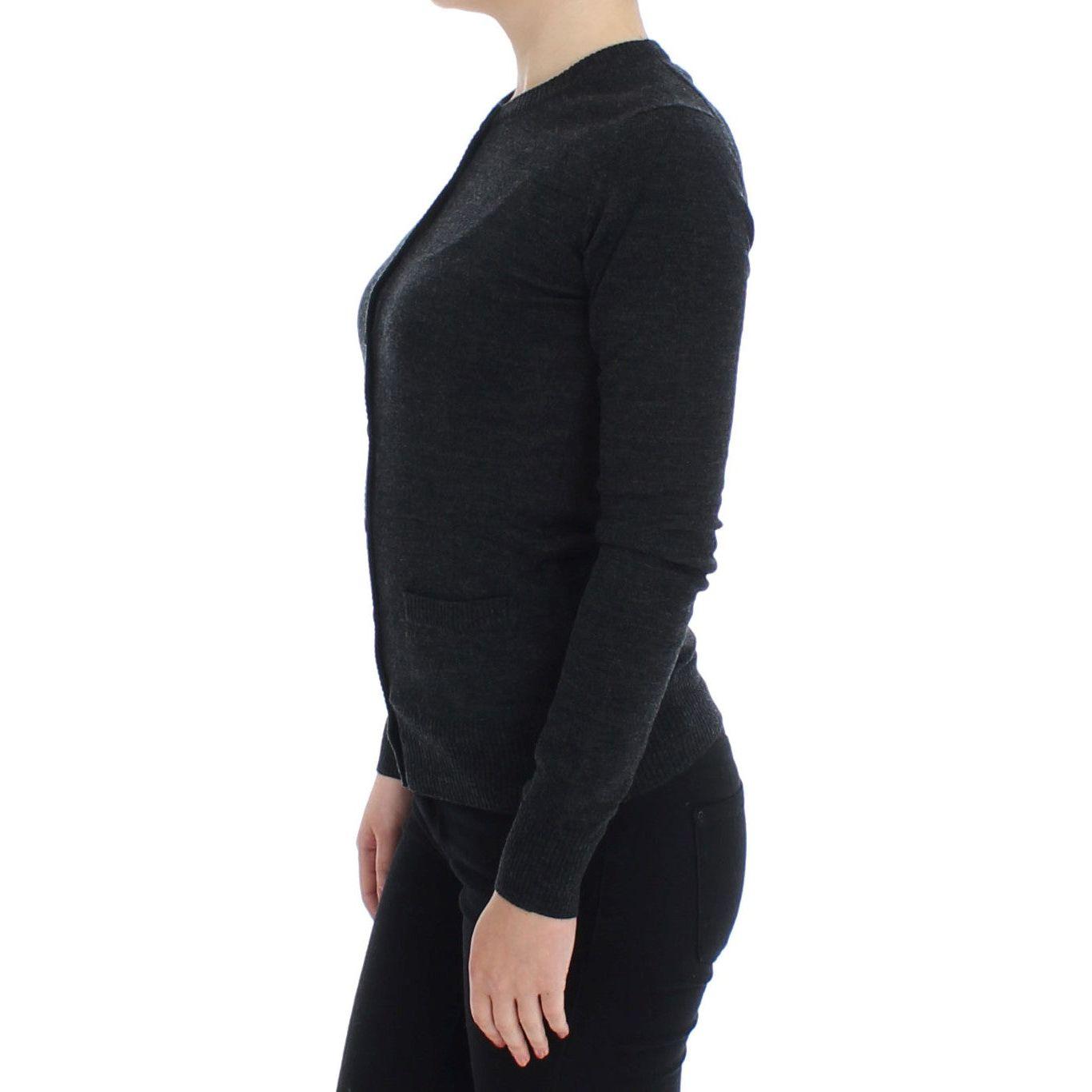 سترة كارديجان صوفية رمادية أنيقة من دولتشي آند غابانا