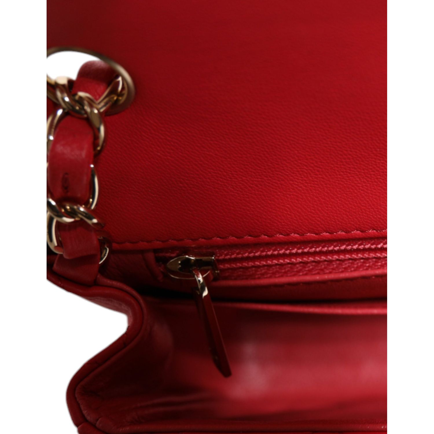 Front view with bag zipped and handles upright.