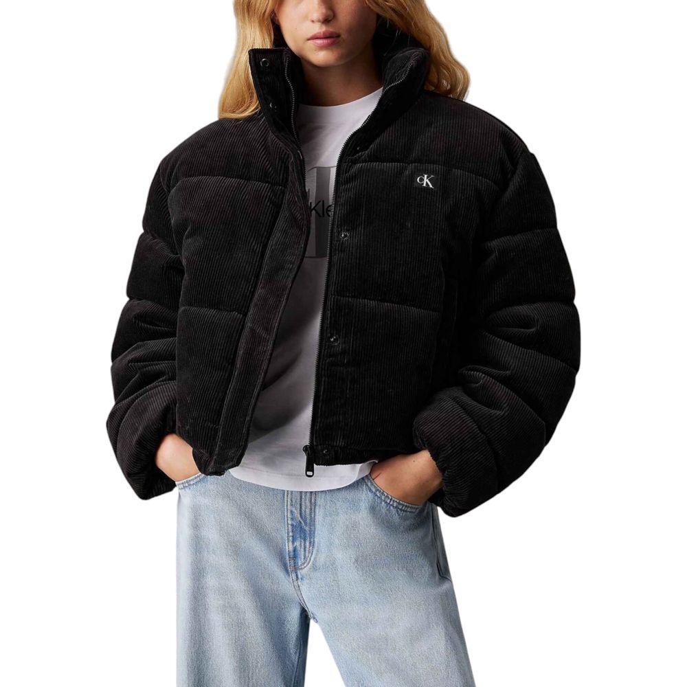 Calvin Klein Jeans Black Polyester Jackets & Coat CA-16503300009-IT42|M