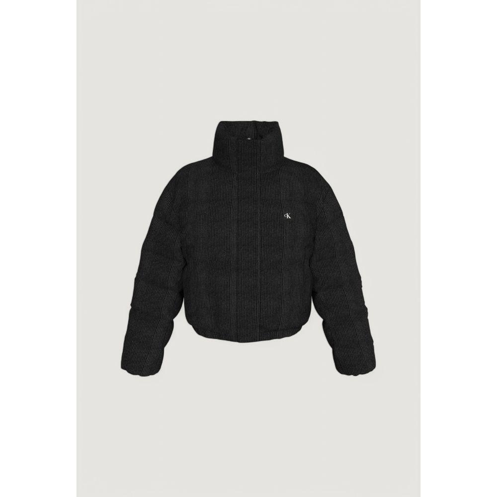 Calvin Klein Jeans Black Polyester Jackets & Coat CA-16503300009-IT42|M
