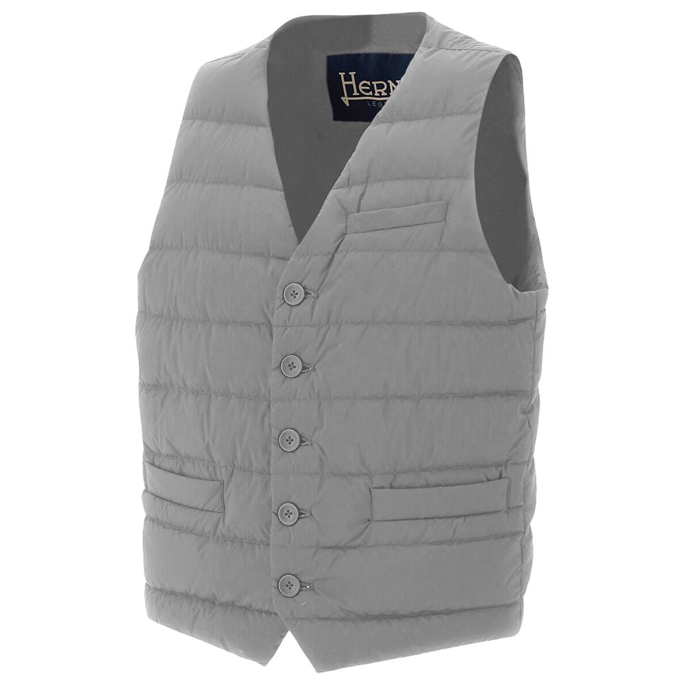 Herno Gray Nylon Vest HE-14698-IT44 | XS
