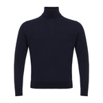 Colombo Blue Cashmere Turtleneck CO-190767320013770-IT60 | 4XL