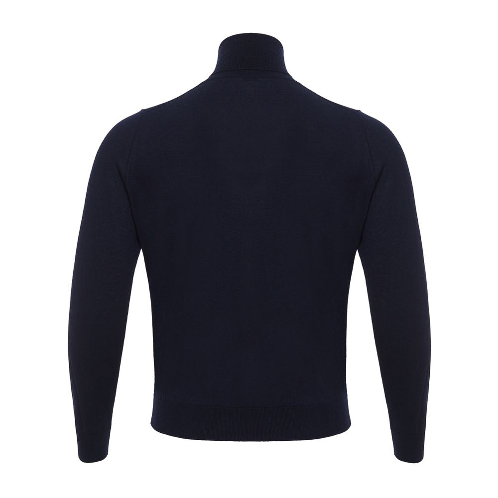 Colombo Blue Cashmere Turtleneck CO-190767320013770-IT60 | 4XL