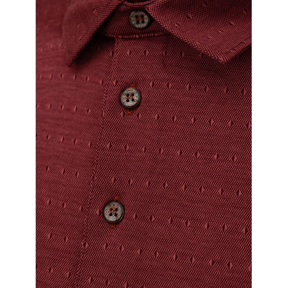 Canali Burgundy Cotton Polo Shirt CA-851666520047735-IT50 | L