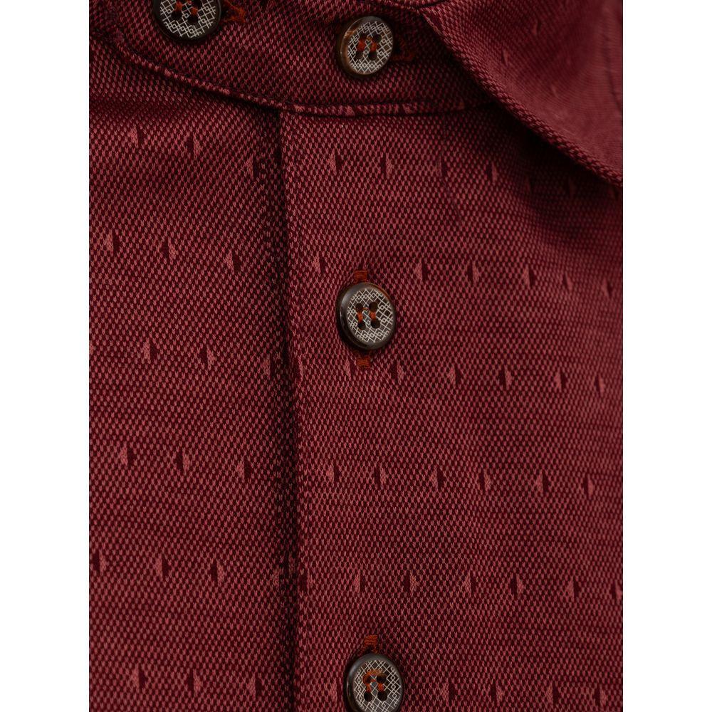Canali Burgundy Cotton Polo Shirt CA-851666520047735-IT50 | L