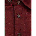 Canali Burgundy Cotton Polo Shirt CA-851666520047735-IT50 | L