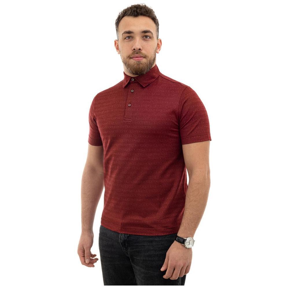 Canali Burgundy Cotton Polo Shirt CA-851666520047735-IT50 | L
